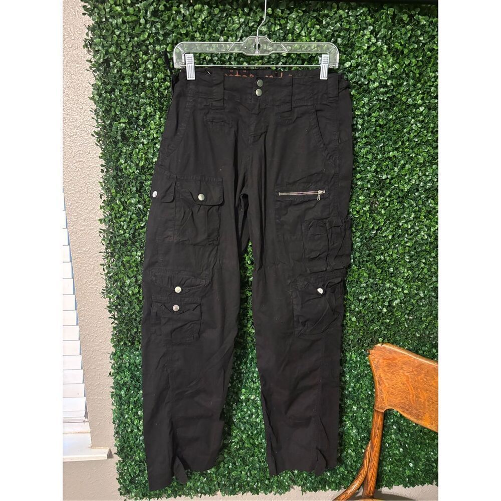 Pete and Greta Black Cargo Pants Sz 6
